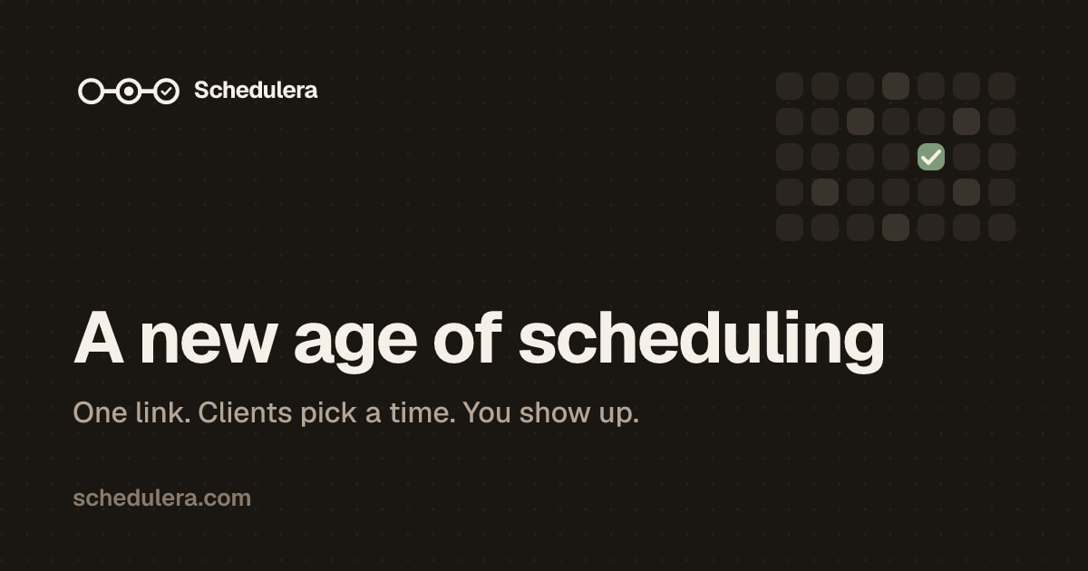 Schedulera share card preview